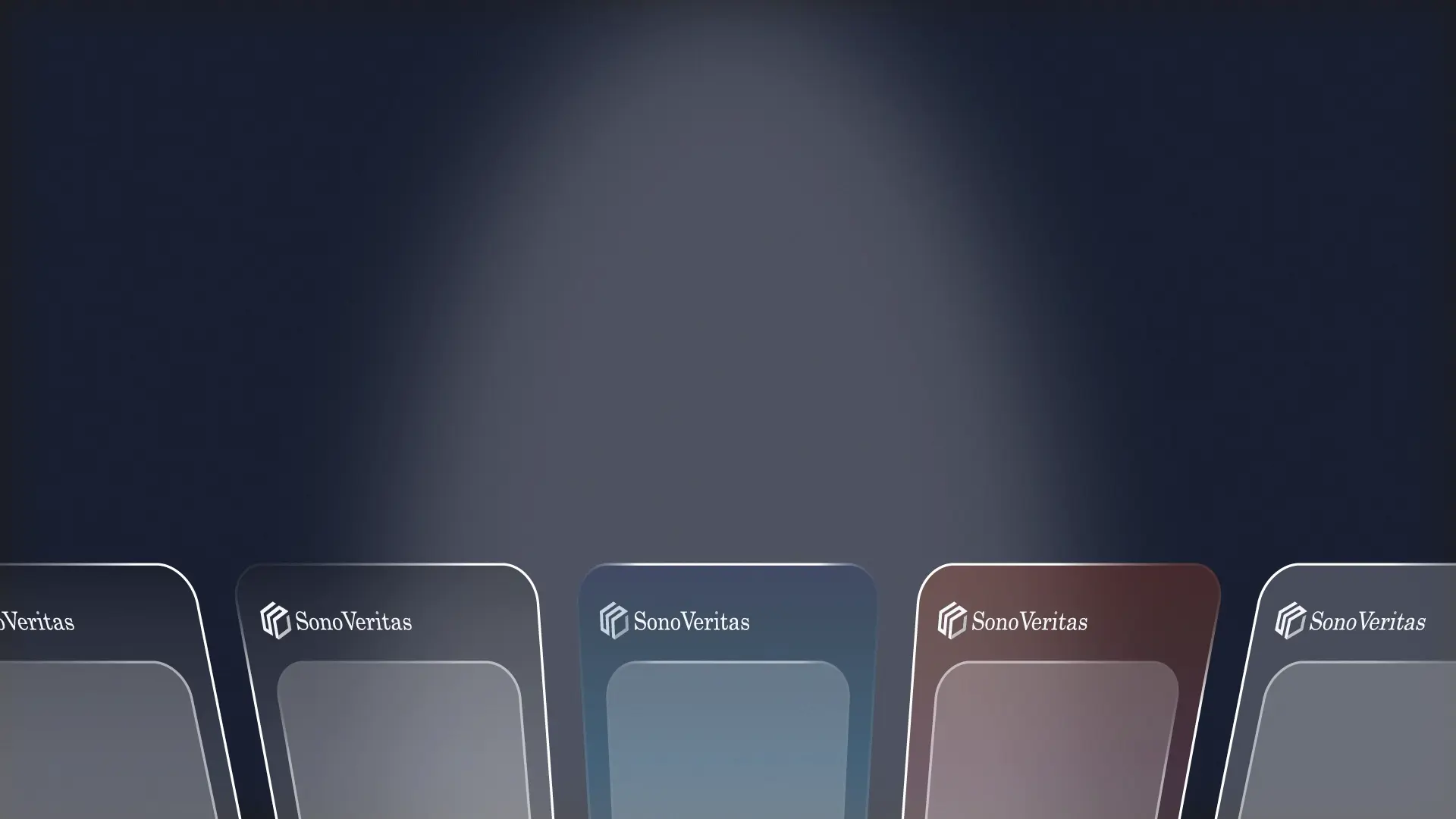 Gradient background emphasizing innovation and performance of Sono Veritas product line